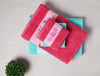 Solid Dark Pink 100% Cotton Towel Combo - Aurum By Spaces