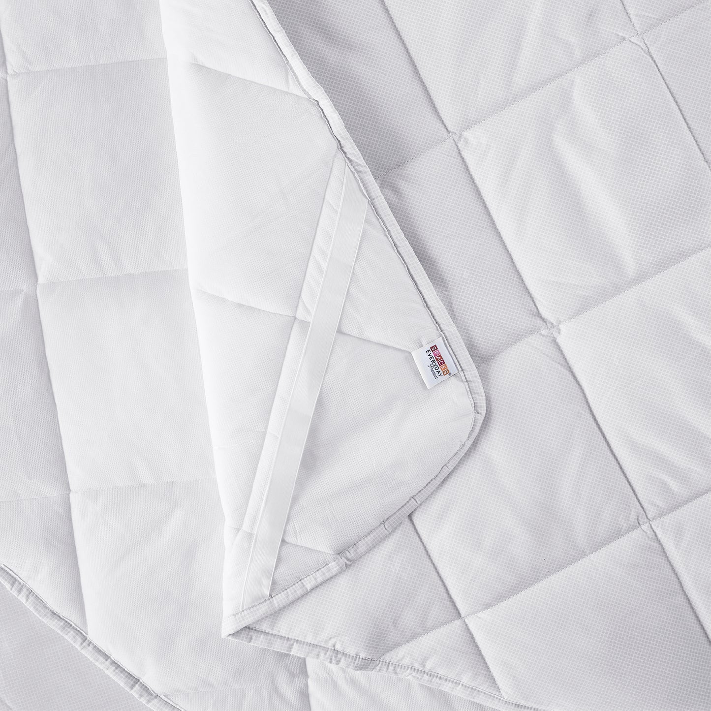 Zephyr 100% Cotton Queen Mattress Protector, 233 TC, Solid, White