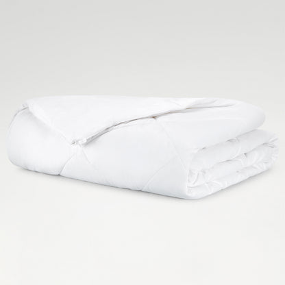 Arden 100% Cotton Double Quilt, 220 TC, Solid, White