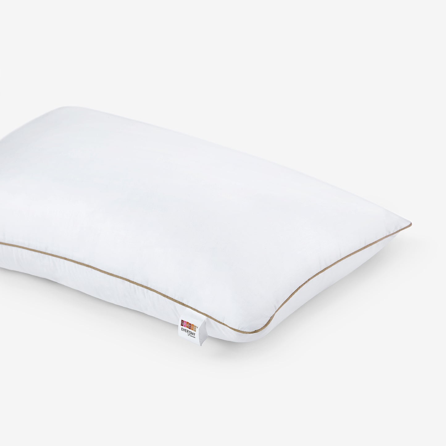 Arden 100% Cotton Pillow, 220 TC, Solid, White