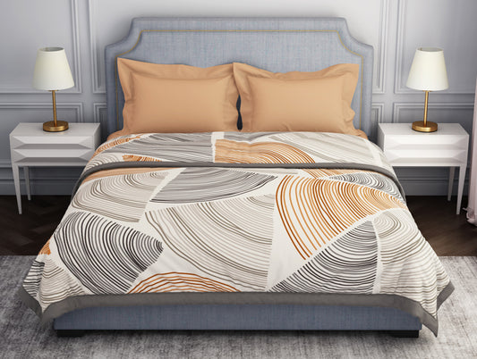 Abstract Grey Polyester Blanket Mink - Solace by Spaces