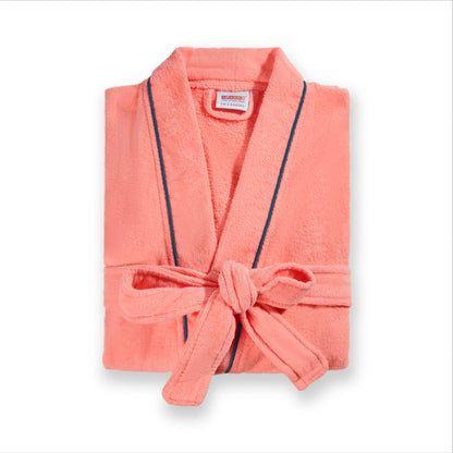 Exotica 100% Cotton Bath Robe, 350 GSM, Solid, Multi