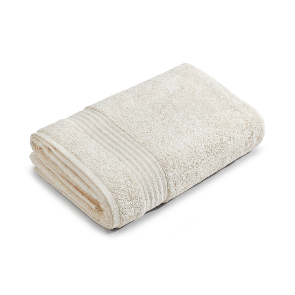 Organic Organic Cotton Bath Towel, 640 GSM, Solid, Cream