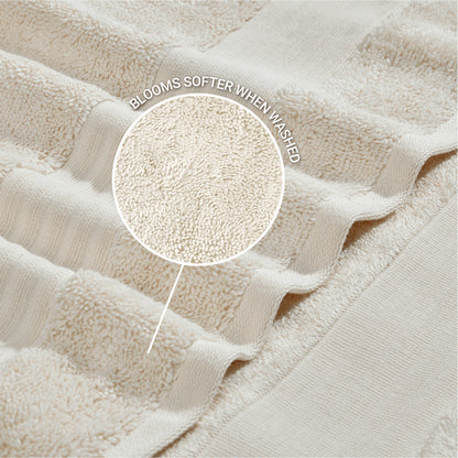 Organic Organic Cotton Bath Towel, 640 GSM, Solid, Cream