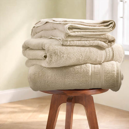 Organic Organic Cotton Bath Towel, 640 GSM, Solid, Taupe