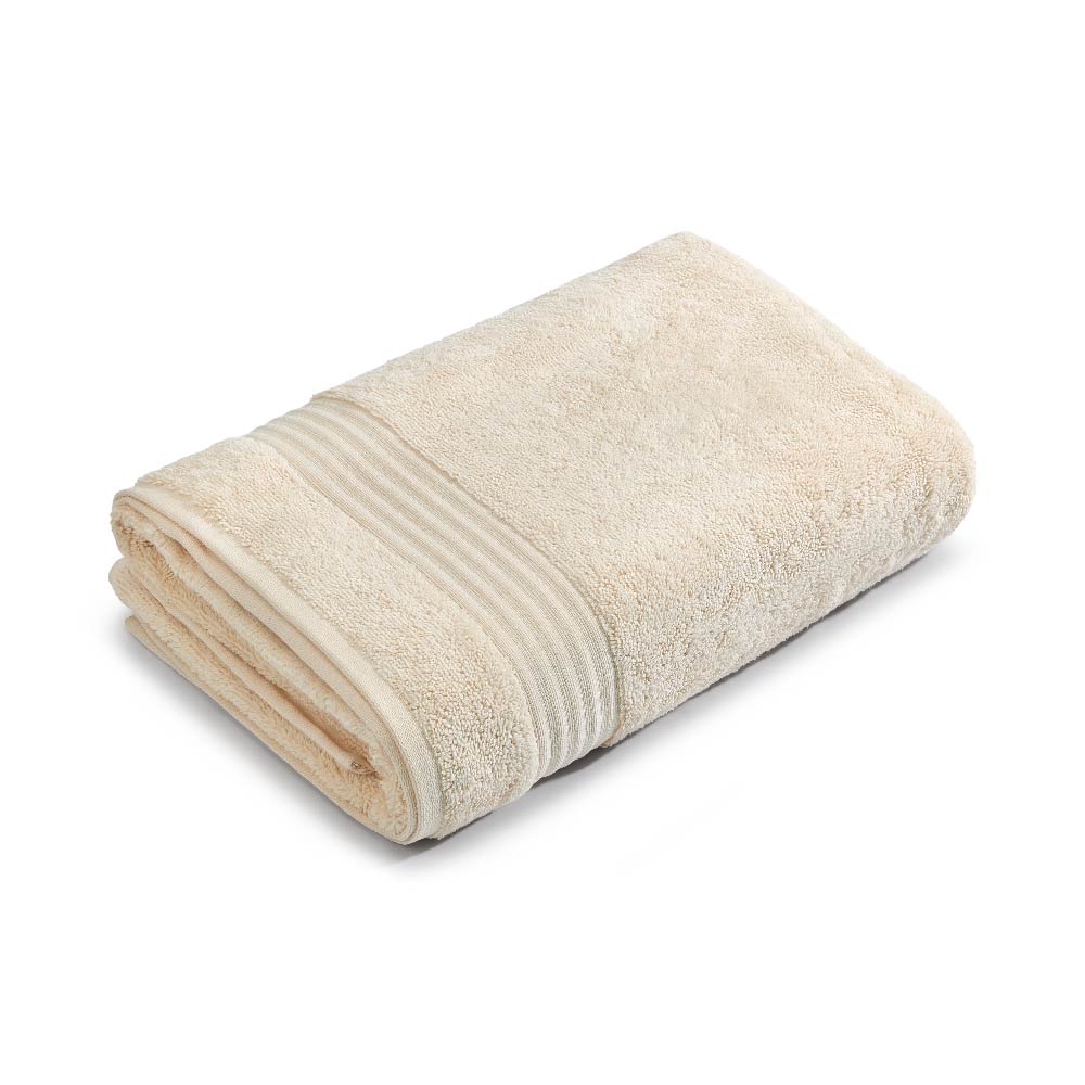 Organic Organic Cotton Bath Towel, 640 GSM, Solid, Taupe
