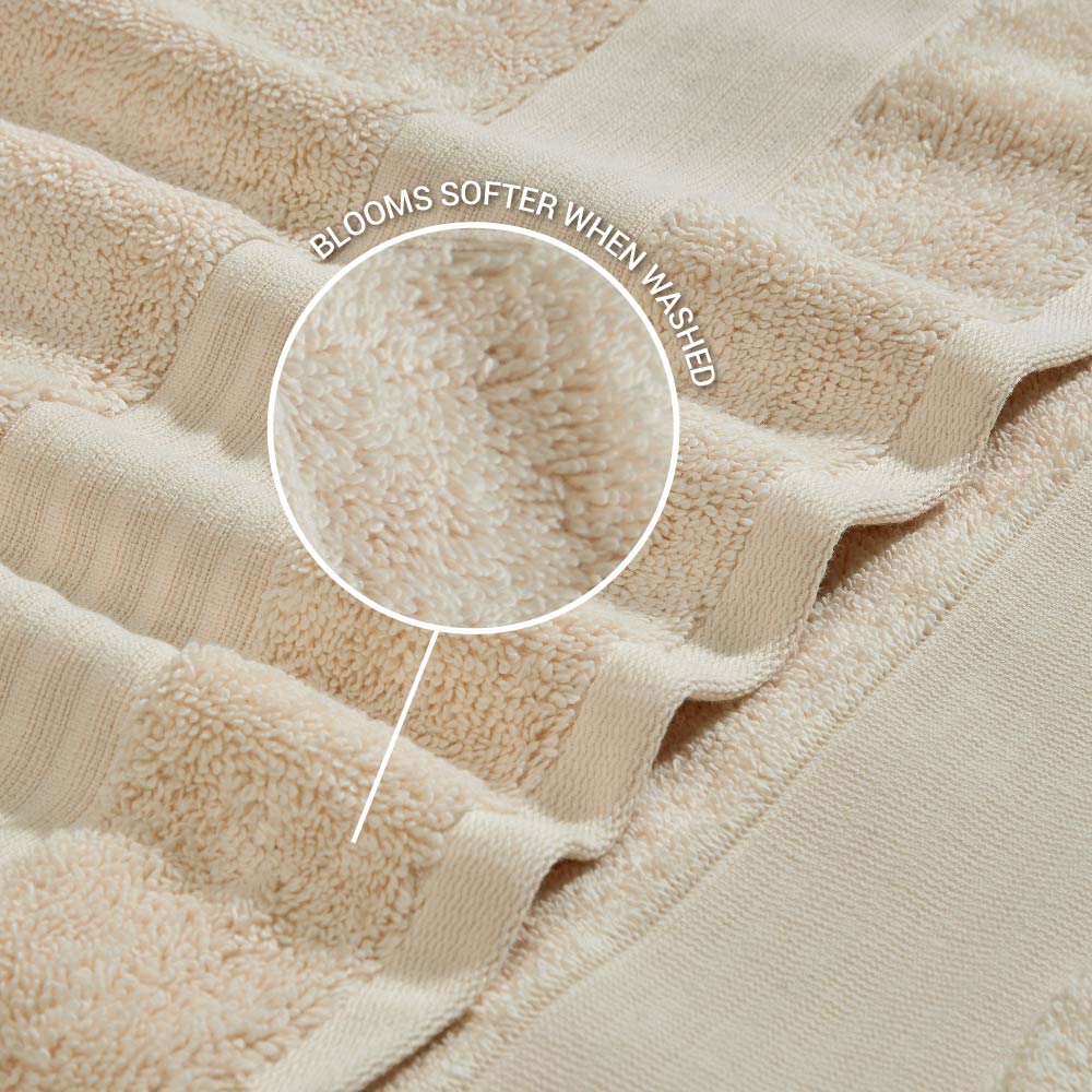 Organic Organic Cotton Bath Towel, 640 GSM, Solid, Taupe