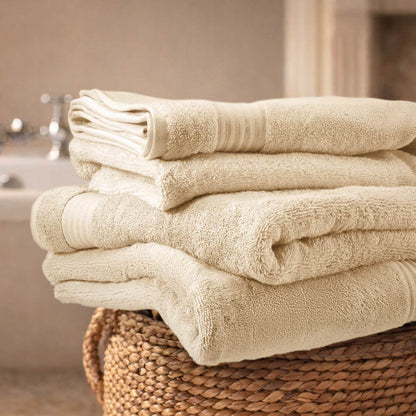 Organic Organic Cotton Bath Towel, 640 GSM, Solid, Beige