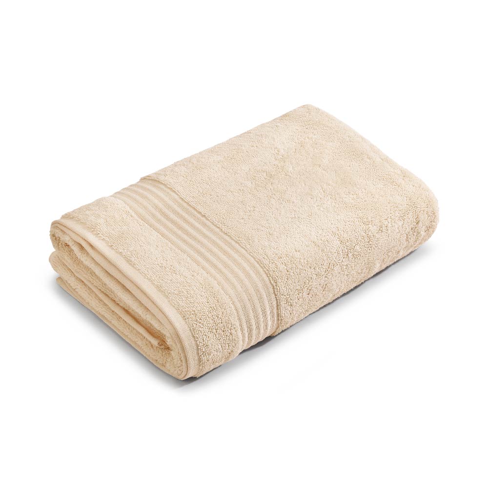 Organic Organic Cotton Bath Towel, 640 GSM, Solid, Beige