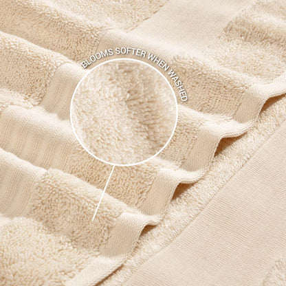Organic Organic Cotton Bath Towel, 640 GSM, Solid, Beige