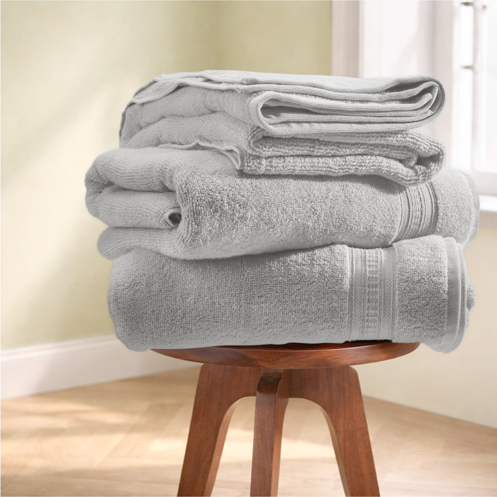 Organic Organic Cotton Bath Towel, 640 GSM, Solid, Blue