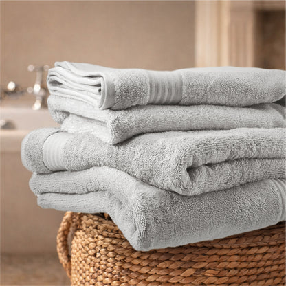 Organic Organic Cotton Bath Towel, 640 GSM, Solid, Blue