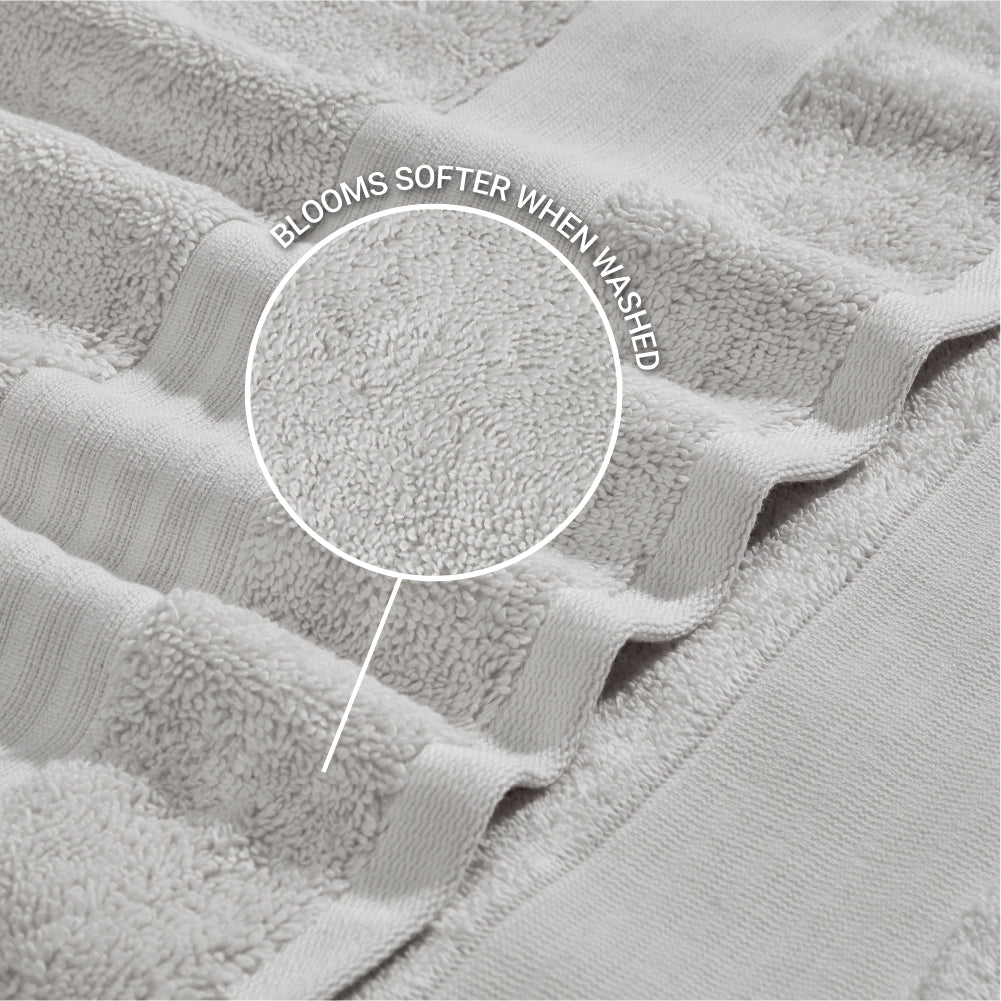 Organic Organic Cotton Bath Towel, 640 GSM, Solid, Blue