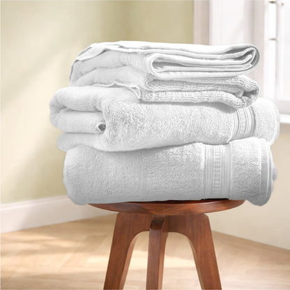Organic Organic Cotton Bath Towel, 640 GSM, Solid, White