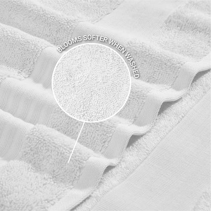 Organic Organic Cotton Bath Towel, 640 GSM, Solid, White