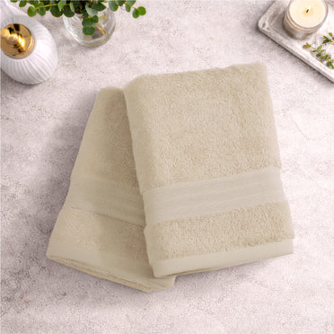 Organic Organic Cotton Hand Towel, 640 GSM, Solid, Taupe