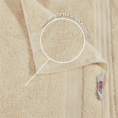 Organic Organic Cotton Hand Towel, 640 GSM, Solid, Taupe