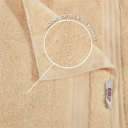 Organic Organic Cotton Hand Towel, 640 GSM, Solid, Beige