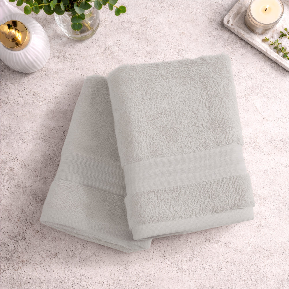 Organic Organic Cotton Hand Towel, 640 GSM, Solid, Blue