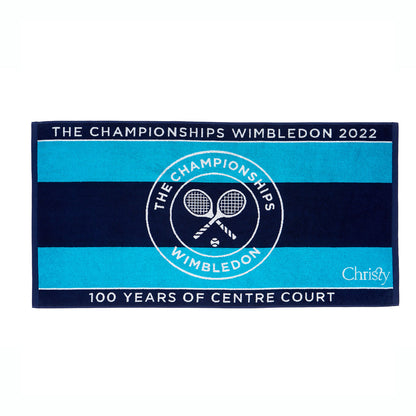 Wimbledon 2022 Midnight Turquo 100% Cotton Bath Towel