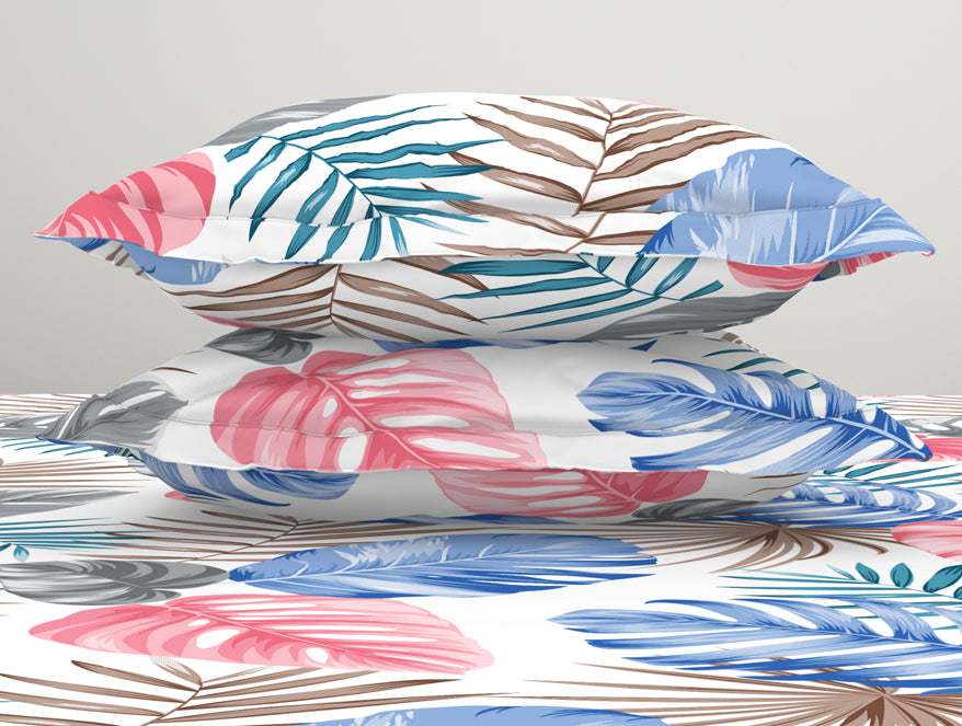 Pale Rose Microfiber Double Bedsheet - Dazzle By Welspun