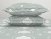 Green Smoke 100% Cotton Large Bedsheet - Serene By Welspun