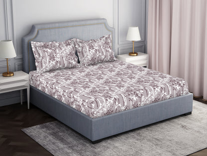 Pastel Purple 100% Cotton Large Bedsheet - Serene By Welspun