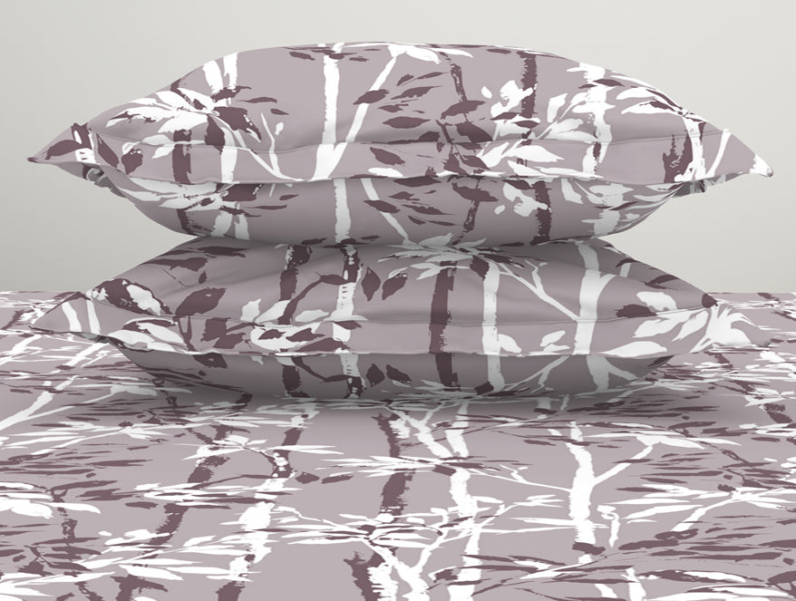 Pastel Purple 100% Cotton Large Bedsheet - Serene By Welspun