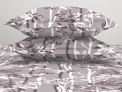 Pastel Purple 100% Cotton Large Bedsheet - Serene By Welspun