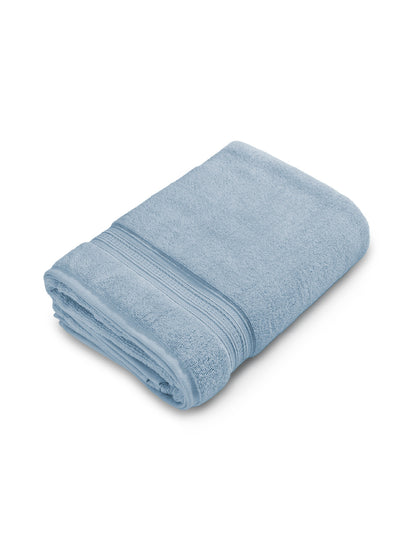 Opulent 100% Cotton Bath Towel, 550 GSM, Solid, Blue
