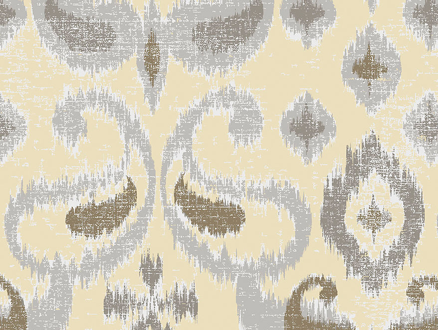 Essentials 100% Cotton  Double Bedsheet, 132 TC, Geometric, Cream