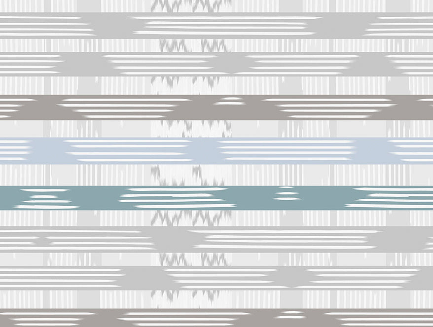 Essentials 100% Cotton  Double Bedsheet, 132 TC, Geometric, Light Blue