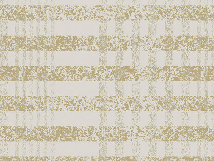 Essentials 100% Cotton  Double Bedsheet, 132 TC, Geometric, Beige