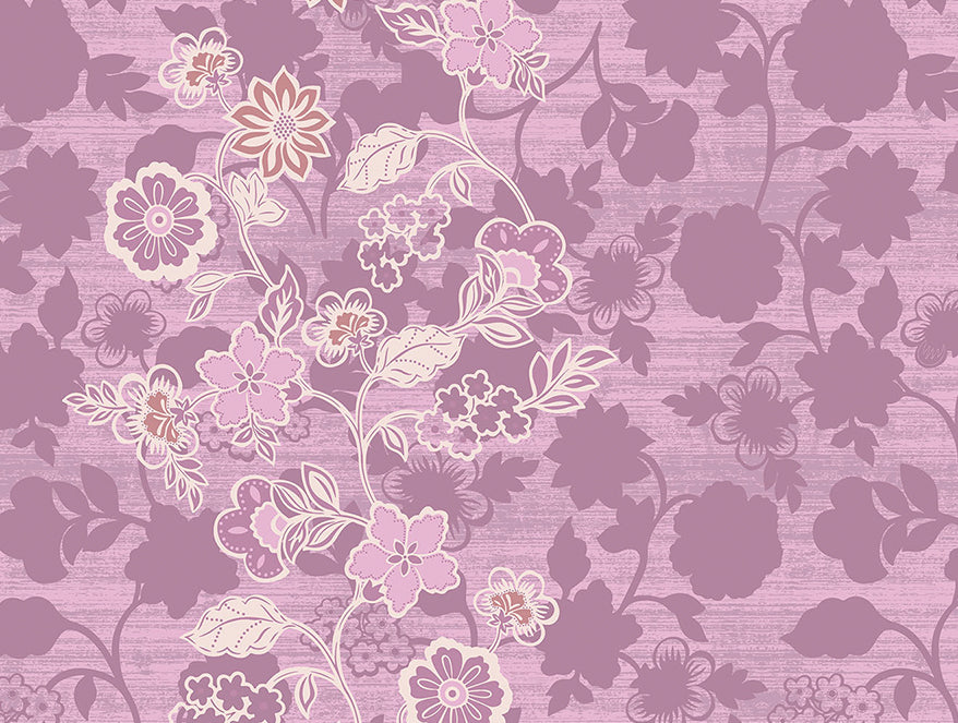 Essentials 100% Cotton  Double Bedsheet, 132 TC, Floral, Blush