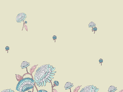 Essentials 100% Cotton  Double Duvet Cover, 144 TC, Floral, Light Yellow