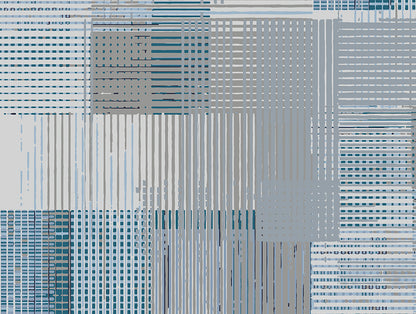 Essentials 100% Cotton  Double Quilt, 144 TC, Geometric, Blue