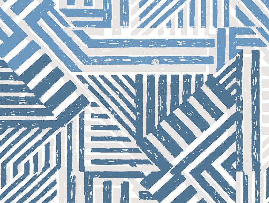 Essentials 100% Cotton  Fitted King Bedsheet, 144 TC, Geometric, Light Green