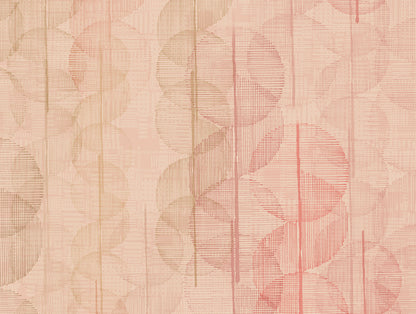 Essentials Premium Cotton Viscose  Large Bedsheet, 138 TC, Geometric, Light Coral