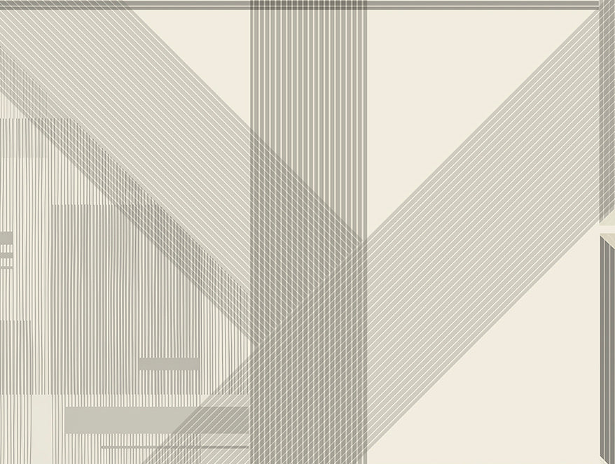 Essentials Cotton Viscose  Double Bedsheet, 138 TC, Geometric, Cream