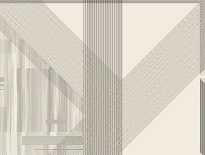 Essentials Cotton Viscose  Double Bedsheet, 138 TC, Geometric, Cream