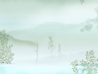 Essentials Premium 100 % Cotton  Large Bedsheet, 180 TC, Floral, Light Aqua