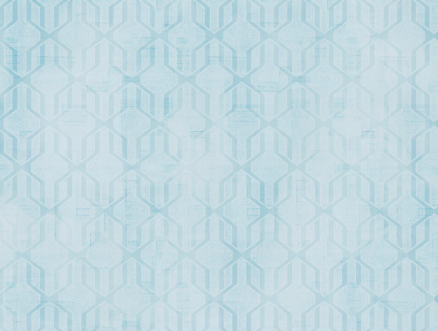 Essentials Premium 100 % Cotton  Large Bedsheet, 180 TC, Geometric, Light Green