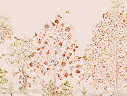 Essentials Premium 100 % Cotton  Large Bedsheet, 180 TC, Floral, Blush