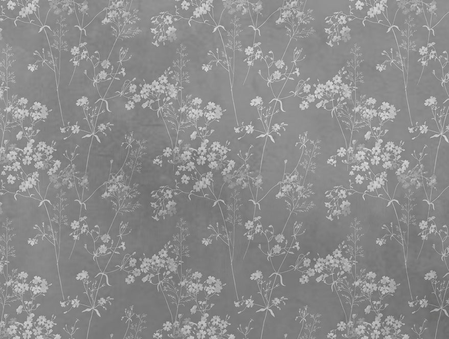 Innovations Hygro Cotton  Large Bedsheet, 210 TC, Floral, Grey