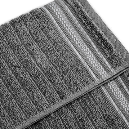 Mellow 100% Cotton Bath Towel, 350 GSM, Solid, Dark Grey