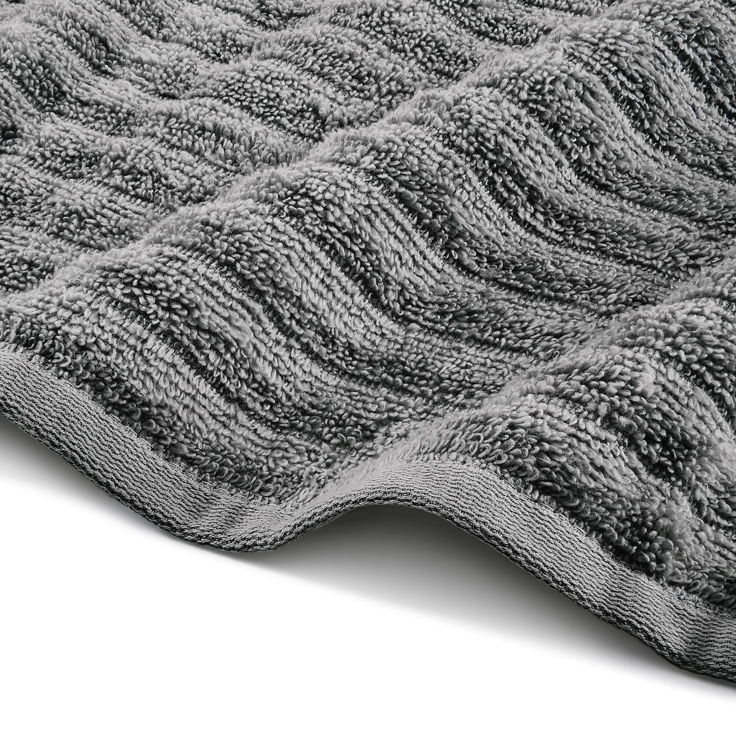 Mellow 100% Cotton Bath Towel, 350 GSM, Solid, Dark Grey