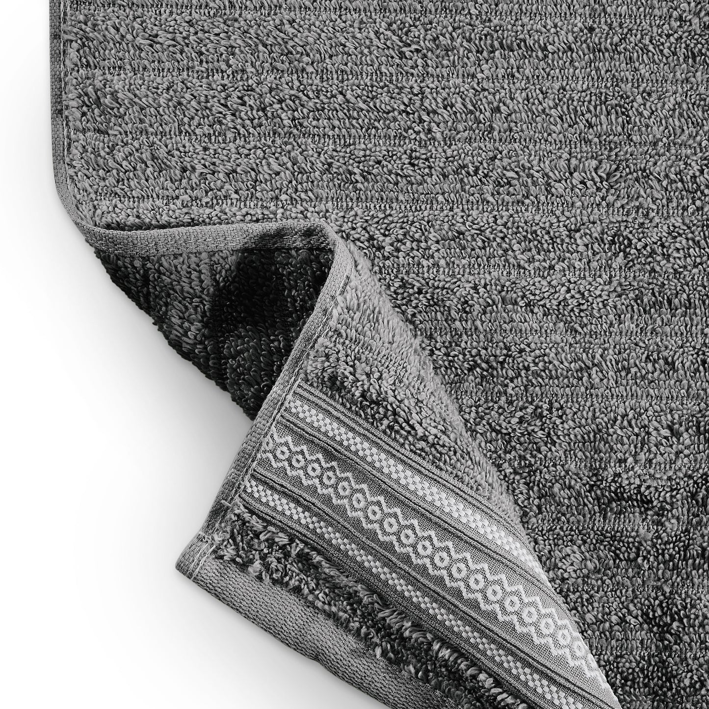 Mellow 100% Cotton Bath Towel, 350 GSM, Solid, Dark Grey