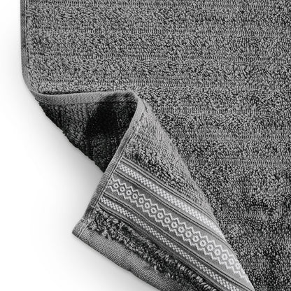 Mellow 100% Cotton Bath Towel, 350 GSM, Solid, Dark Grey