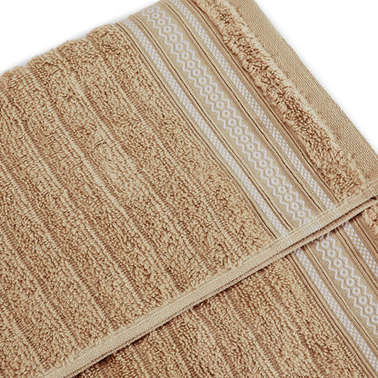 Mellow 100% Cotton Bath Towel, 350 GSM, Solid, Light Brown