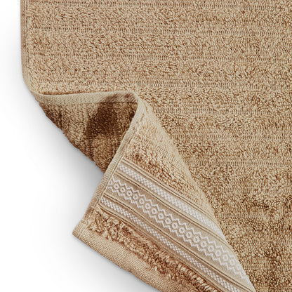 Mellow 100% Cotton Bath Towel, 350 GSM, Solid, Light Brown